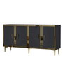 Hanah Home Consola Antracita y Dorado 150cm